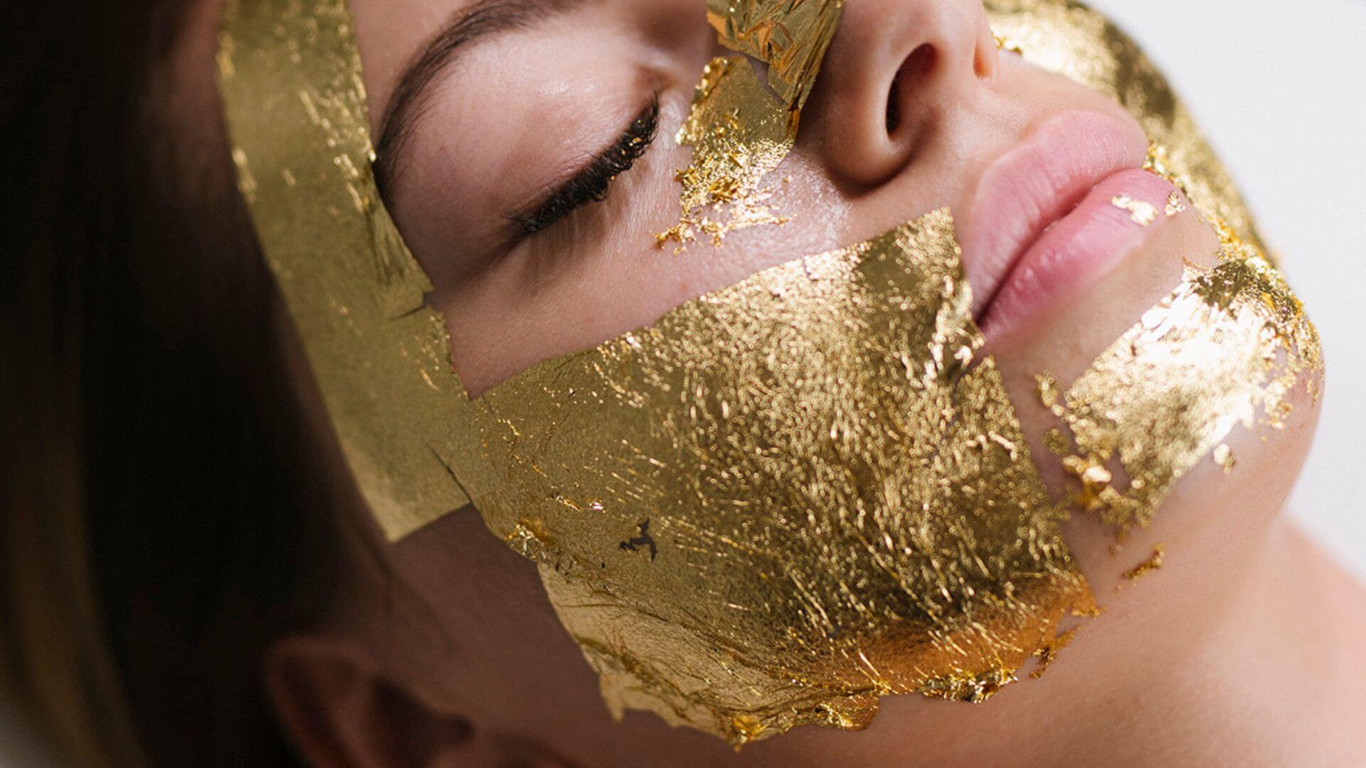 zabieg na twarz, maseczka ze złota, 24-karatowe złoto, Fox Beauty Team